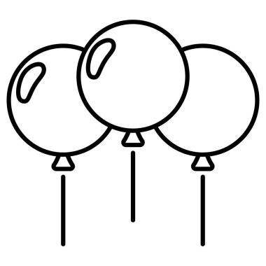 Beyaz arkaplanda balon simgesi izole edildi