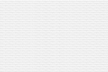 Desen arkaplanı için beyaz tuğla duvar dokusu