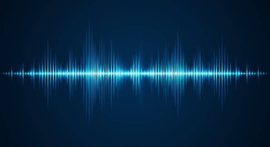 Ses dalgası arka planı. Müzikal müzik dalgası