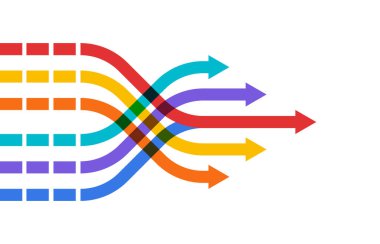 Soyut ok yönü. Teknoloji geçmişi. Yüksek hız. Yüksek teknoloji.