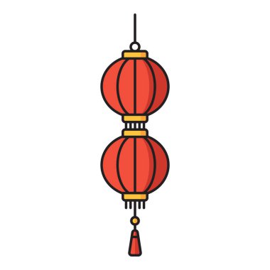 Çin feneri. Japon Yeni Yıl Kırmızı Lambası