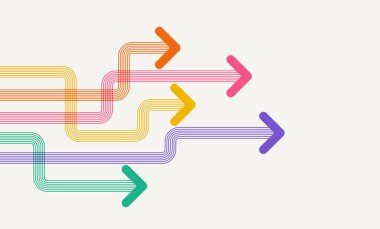 Soyut ok yönü. İş yatırımından başarıya. finansal veri grafiği stratejisi. Teknoloji geçmişi. Yüksek hız.