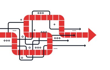 Soyut ok yönü. İş yatırımından başarıya. finansal veri grafiği stratejisi. Teknoloji geçmişi. Yüksek hız.
