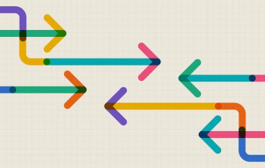 Soyut ok yönü. İş yatırımından başarıya. finansal veri grafiği stratejisi. Teknoloji geçmişi. Yüksek hız.