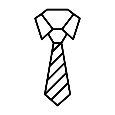 Beyaz arka plan üzerinde izole simgesi kravat