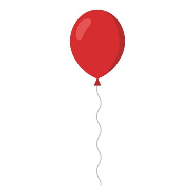 Beyaz arkaplanda balon simgesi izole edildi