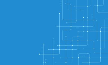 Dijital teknoloji geçmişi. Teknoloji hattı kavramı. Devre tahtası arka plan teknolojisi