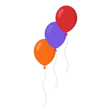 Beyaz arkaplanda balon simgesi izole edildi