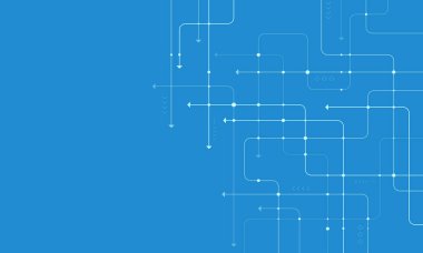 Dijital teknoloji geçmişi. Teknoloji hattı kavramı. Devre tahtası arka plan teknolojisi