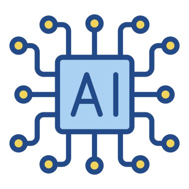 Yapay zeka. Yapay zeka işlemci yonga simgesi