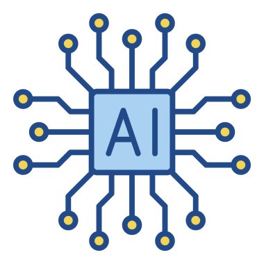 Yapay zeka. Yapay zeka işlemci yonga simgesi