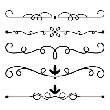 Dekoratif ayırıcıları, satır ayırıcıları zenginleştirir