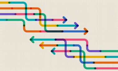 Soyut ok yönü. İş yatırımından başarıya. finansal veri grafiği stratejisi. Teknoloji geçmişi. Yüksek hız.