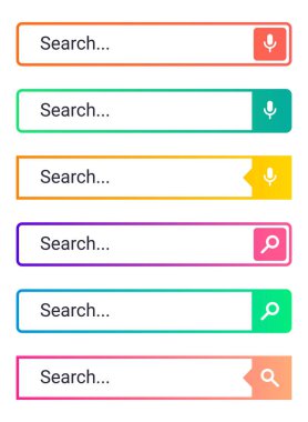 Arama çubuğu vektör öğesi tasarım