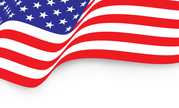 American flag. Fag of the United States. independence day