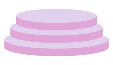 Kürsü sahnesi beyaz arkaplanda izole