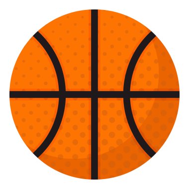 Basketbol Topu Düz Tasarım