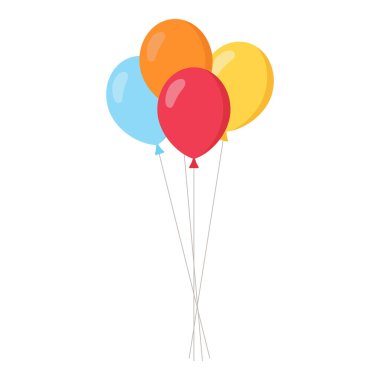 Beyaz arkaplanda balon simgesi izole edildi