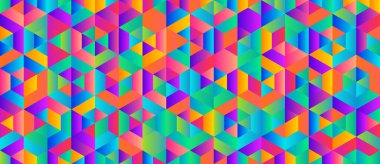 Renkli geometrik soyut arkaplan. Duvar kağıdı, afiş, sunum, arkaplan şablonu