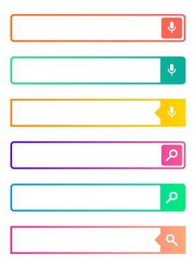 Arama çubuğu vektör öğesi tasarım
