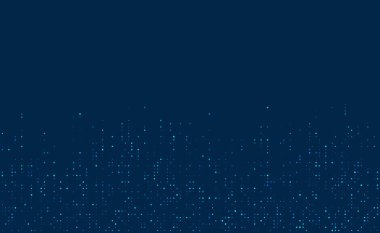 Dijital teknoloji geçmişi. Dijital veri mavi desenli piksel arkaplanı noktalar