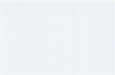 Beyaz kağıt arka planda en düşük mavi ızgara deseni, notlar, çizimler veya tasarım modelleri için mükemmel