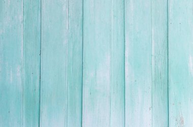 Açık turkuaz ahşap duvarlı, doğal tahıllı, klasik kırsal yüzey arka plan veya dekorasyon için mükemmel..