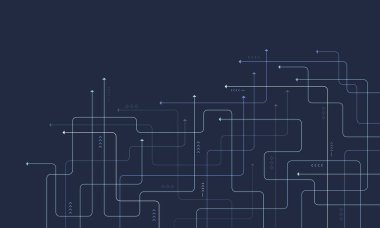 Dijital teknoloji geçmişi. Teknoloji hattı kavramı. Devre tahtası arka plan teknolojisi