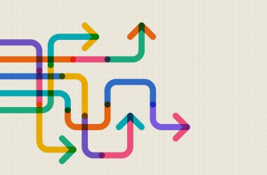 Soyut ok yönü. İş yatırımından başarıya. finansal veri grafiği stratejisi. Teknoloji geçmişi. Yüksek hız.