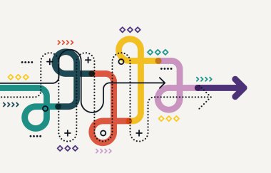 Soyut ok yönü. Teknoloji geçmişi. Yüksek hız. Yüksek teknoloji.