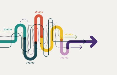 Soyut ok yönü. Teknoloji geçmişi. Yüksek hız. Yüksek teknoloji.