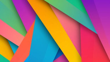Soyut renkli geometrik vektör arkaplan, kapak tasarımı, poster, reklam için kullanılabilir
