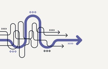 Soyut ok yönü. Teknoloji geçmişi. Yüksek hız. Yüksek teknoloji.