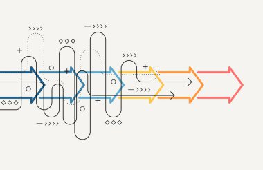 Soyut ok yönü. İş yatırımından başarıya. finansal veri grafiği stratejisi. Teknoloji geçmişi. Yüksek hız.