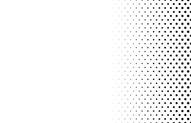 Polka nokta şablonu arka planı. Gradyan yarım ton. 