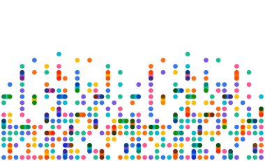 Renkli nokta pikseli modern kenar arkaplanı