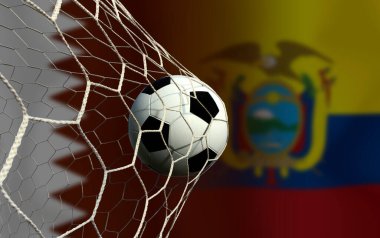 Ulusal Katar ile milli Ekvador arasındaki futbol kupası yarışması.
