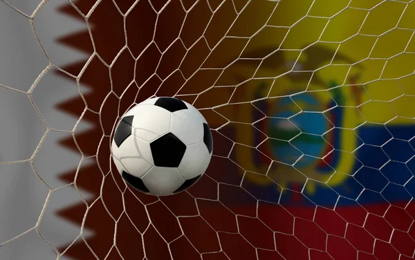 卡塔尔和厄瓜多尔国家杯足球赛 — 图库照片