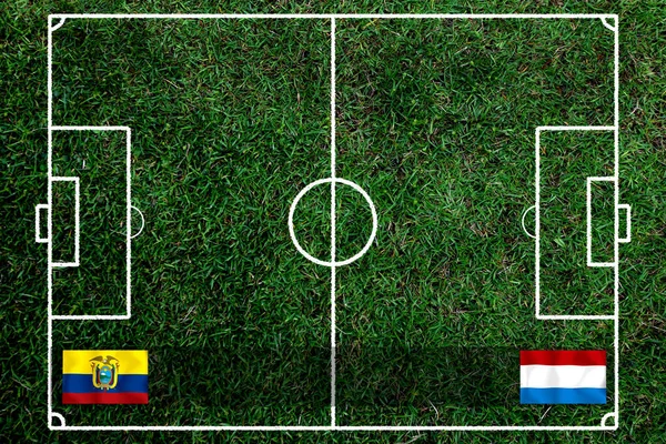 Ulusal Ekvador Hollanda Futbol Kupası Müsabakaları — Stok fotoğraf