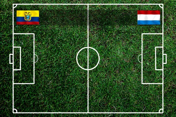 Ulusal Ekvador Hollanda Futbol Kupası Müsabakaları — Stok fotoğraf