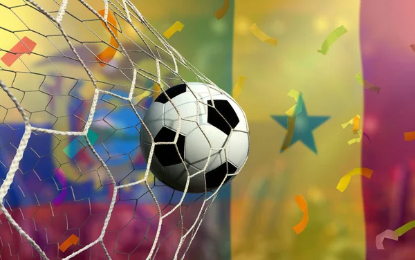 Competição Copa Futebol Entre Equador Nacional Senegal Nacional — Fotografia de Stock