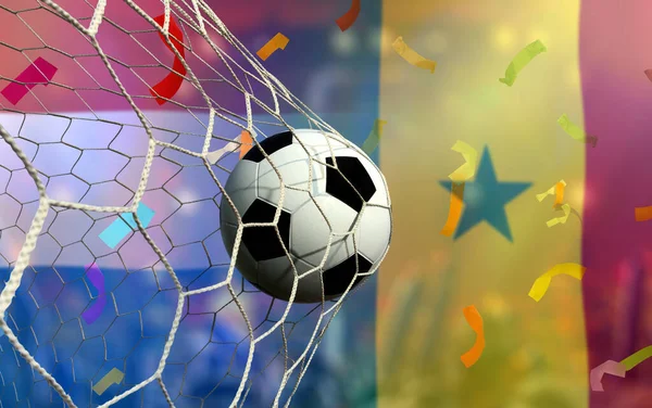 Copa Fútbol Competencia Entre Los Países Bajos Nacionales Senegal Nacional —  Fotos de Stock