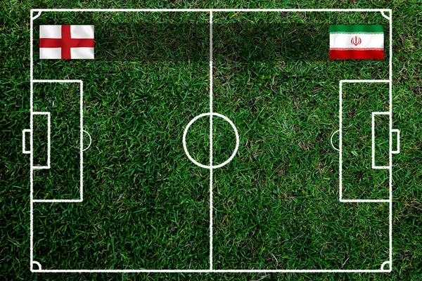 Ulusal İngiltere ile İran arasındaki futbol kupası yarışması.