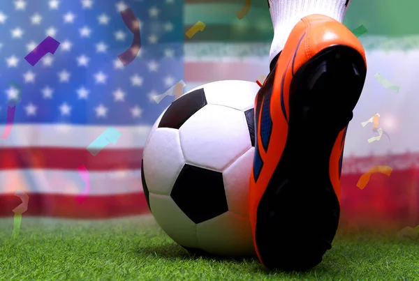 Ulusal Amerika Ile Ran Arasındaki Futbol Kupası Yarışması — Stok fotoğraf