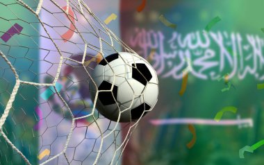 Ulusal Meksika ile Suudi Arabistan arasındaki futbol kupası yarışması.