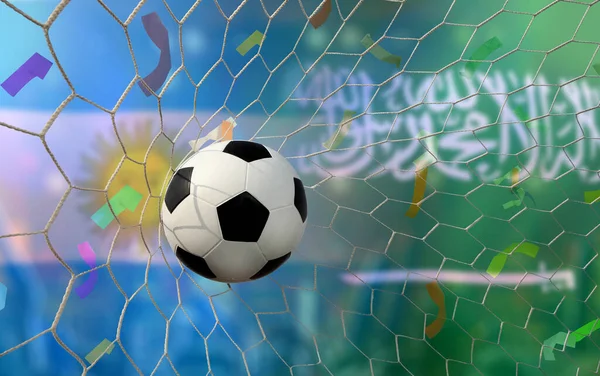 Football Cup Competition National Argentine National Saudi Arabia — Stock Photo, Image