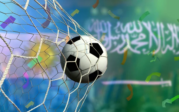 Кубок Футболу Между Национальной Аргентинской Национальной Саудовской Аравией — стоковое фото