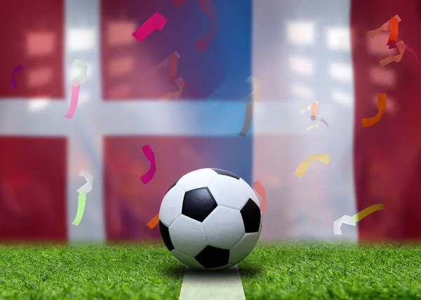 Zawody Pucharu Piłki Nożnej Pomiędzy Danią Francją — Zdjęcie stockowe