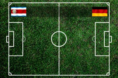 Ulusal Kosta Rika ile ulusal Alman futbol kupası yarışması.