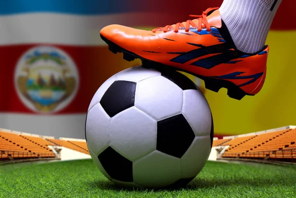 Copa Fútbol Competencia Entre Costa Rica Nacional Envergadura Nacional —  Fotos de Stock